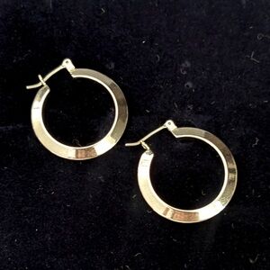 1” hoop earrings